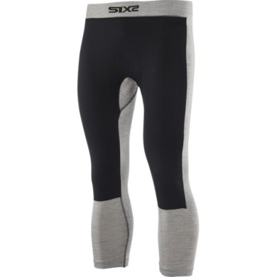 SIXS Pantaloni lunghi antivento PNX WB MERINOS grigio-nero XL