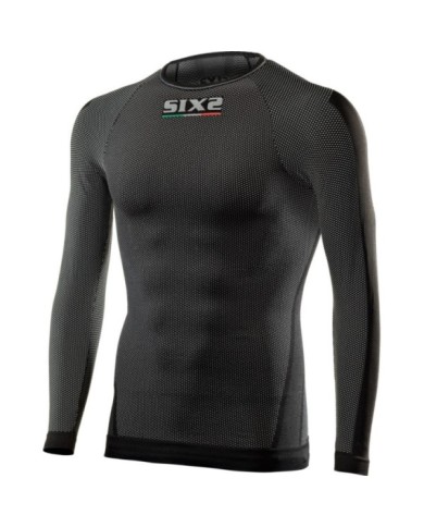 SIXS Langarm Funktionsshirt TS2 carbon schwarz XS