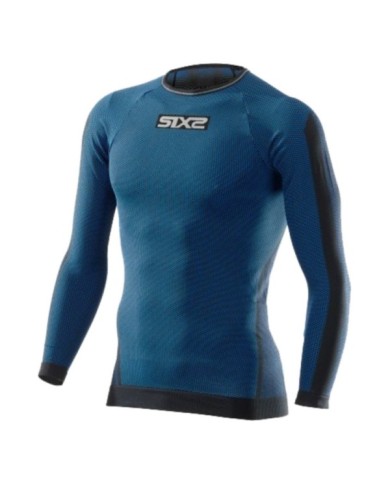 SIXS MAGLIETTA FUNZIONALE TS2 nero-petrolio XS