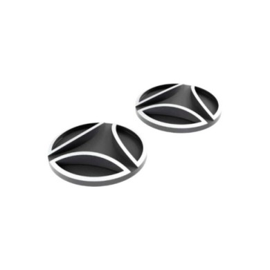 MOMODESIGN Metall-Seitenabdeckungen FGTR schwarz silber