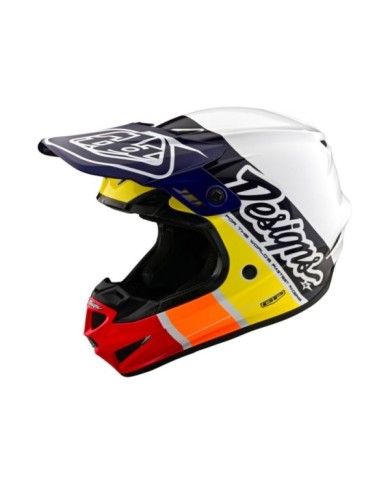 Troy Lee Designs Casco GP - Runner bianco-nero-rosso