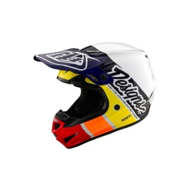 Troy Lee Designs Casco GP - Runner bianco-nero-rosso