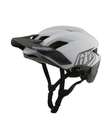 Troy Lee Designs Flowline Helm W Mips – Point weiß-schwarz XS