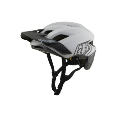Troy Lee Designs Flowline Helm W Mips – Point weiß-schwarz XS