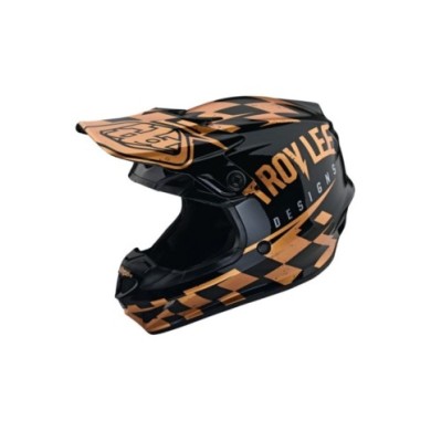 Troy Lee Designs SE4 Polyacrylite Helmet Mips - Race Shop oro-nero