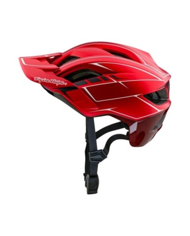 Troy Lee Designs Flowline SE Helm – Nadelstreifen rot XS