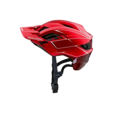 Troy Lee Designs Flowline SE Helm – Nadelstreifen rot XS