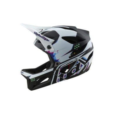 Troy Lee Designs Stage Helmet W MIPS - Trooper weiss XL