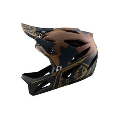 Troy Lee Designs Casco Stage - Stealth nero-grigio-marrone XS