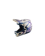 Troy Lee Designs D4 Composite Helm W Mips – Flared weiß-dunkelblau