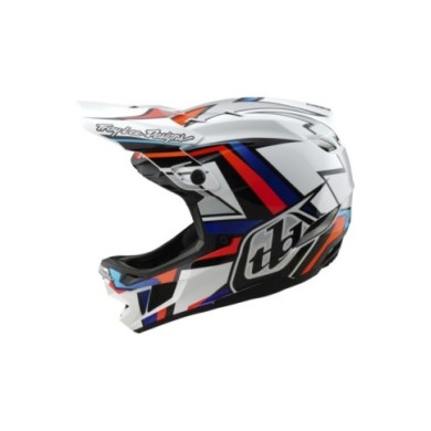 Troy Lee Designs Casco composito D4 W MIPS - Montatura bianco-argento