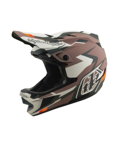 Troy Lee Designs Casco D4 Polyacrylite W Mips - Roamer marrone