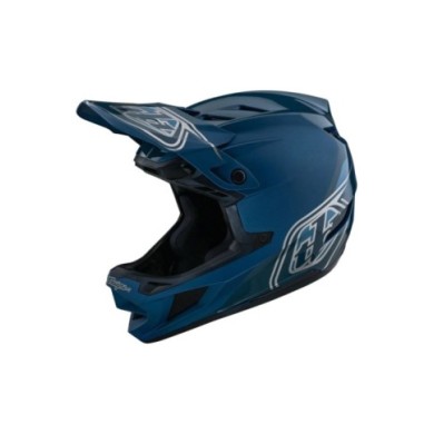 Troy Lee Designs D4 Polyacrylite Helmet - Shadow blau