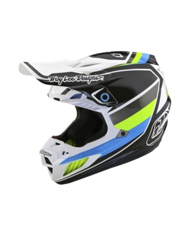 Troy Lee Designs SE5 Composite Helmet - Reverb blanc-bleu