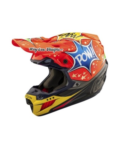 Troy Lee Designs SE5 ECE Composite Helmet - Cosmic Explosion rot