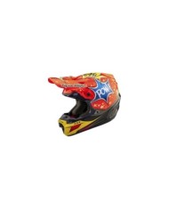 Troy Lee Designs SE5 ECE Composite Helmet - Cosmic Explosion rot