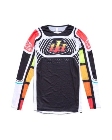 Troy Lee Designs SE PRO Jersey - Wavez nero-rosso-bianco