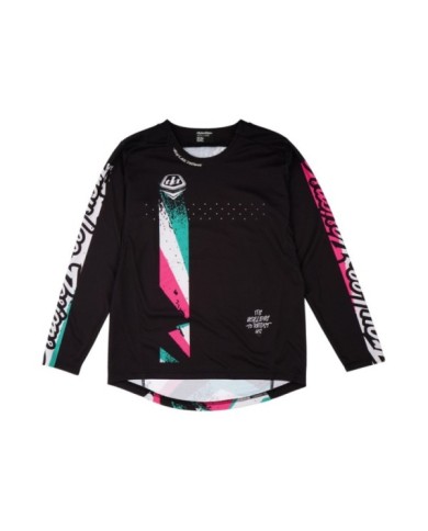 Troy Lee Designs Youth Sprint Jersey - Full Pull schwarz