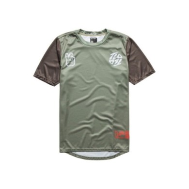 Troy Lee Designs Flowline SS Jersey - Flipped olive