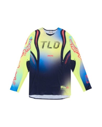 Troy Lee Designs Maglia SE ULTRA - Drip giallo-blu navy