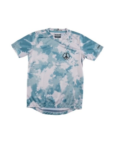 Troy Lee Designs Youth Flowline SS Jersey - Plot blanc-bleu