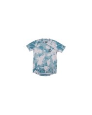 Troy Lee Designs Youth Flowline SS Jersey - Plot blanc-bleu