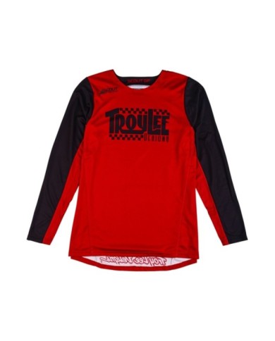 Troy Lee Designs Maglia SCOUT GP - Big Lee nero-arancione