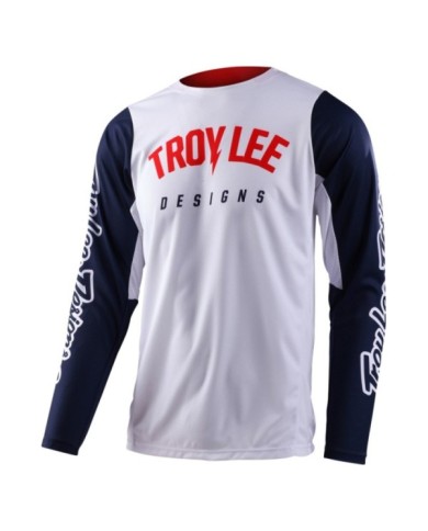 Troy Lee Designs GP PRO Jersey - Boltz bianco-blu navy