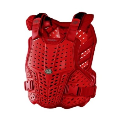Troy Lee Designs Youth Rockfight Chest Protector - Rosso tinta unita