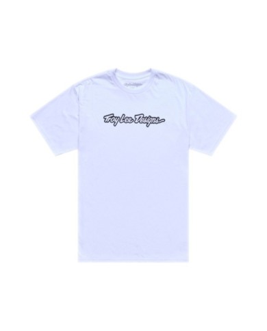 Troy Lee Designs Maglietta a maniche corte - Signature bianco-nero