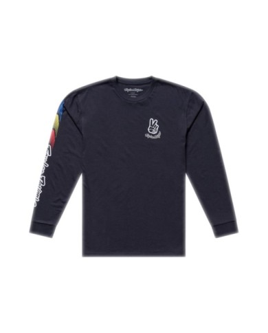 Troy Lee Designs Long Sleeve Tee - Deuces gray