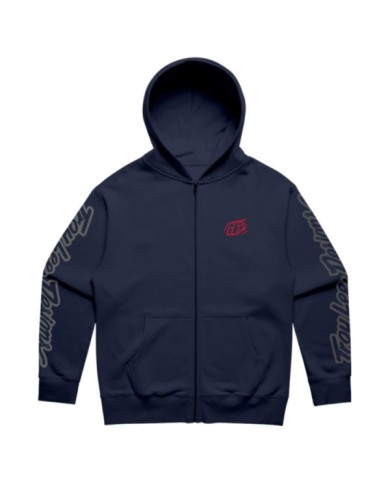 Troy Lee Designs Felpa con cappuccio e zip - Branded nero