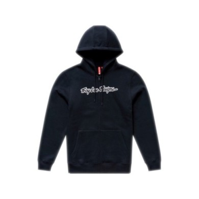 Troy Lee Designs Felpa con cappuccio e zip - Signature black