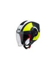 iXS Casque Jet iXS 851 2.0 noir mat-jaune fluo