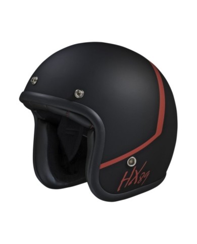 casco Jet iXS89 2.0 nero-rosso opaco