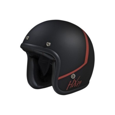 iXS Casque Jet iXS89 2.0 black-rouge mat