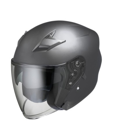 casco Jet iXS99 1.0 titanio opaco