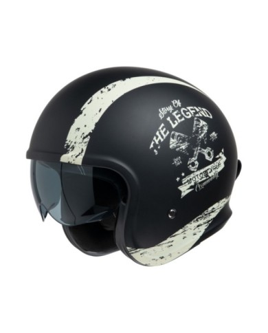 casco iXS Jet iXS880 2.0 nero opaco-avorio