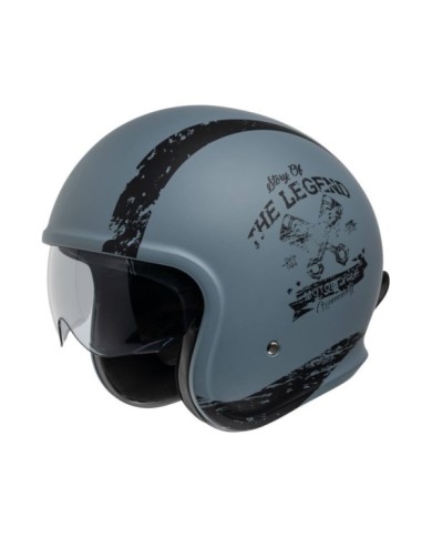 casco iXS Jet iXS880 2.0 grigio opaco-nero