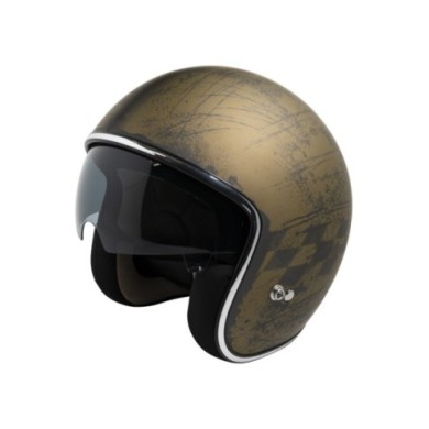 casco iXS Jet iXS77 2,5 mat oro-nero