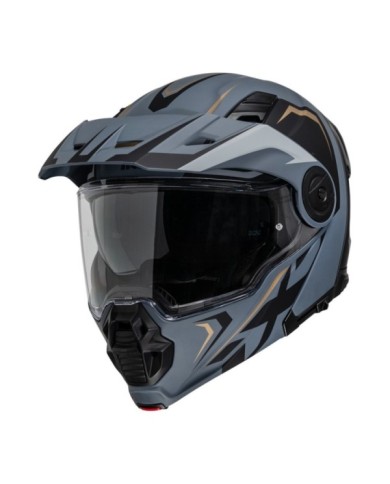casco modulare iXS Venture 1.0 MIPS nero opaco-oro