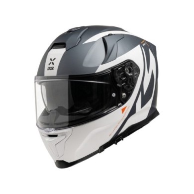 casco integrale iXS Rapid 2.0 Graphic bianco-grigio opaco