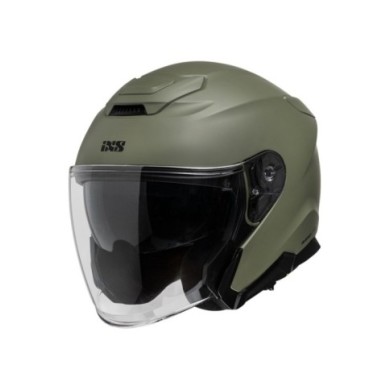 casco jet iXS Rapid J 1.0 oliva opaco gessato