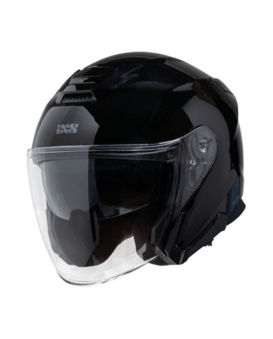 iXS Rapid J 1.0 Casco jet lucido nero