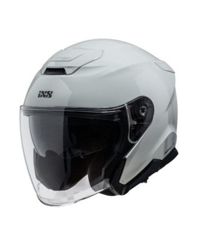 iXS Rapid J 1.0 Casco jet lucido grigio