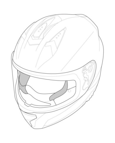 iXS Rapid 1.0 FF Wangenpolster schwarz