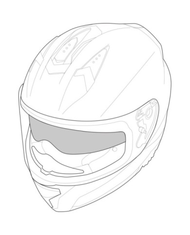 iXS Rapid 1.0 FF casque pare-soleil intérieur