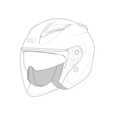 iXS Rapid 1.0 OF coussinets de joues noir