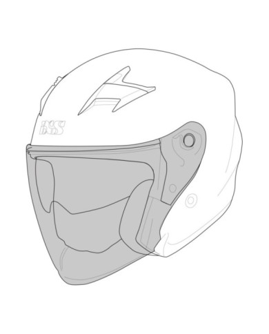 iXS Rapid 1.0 OF visiera per casco trasparente