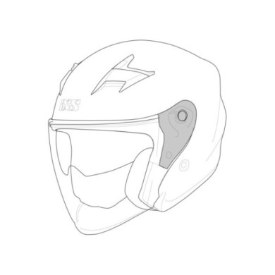 iXS Rapid 1.0 OF casco meccanismo visiera